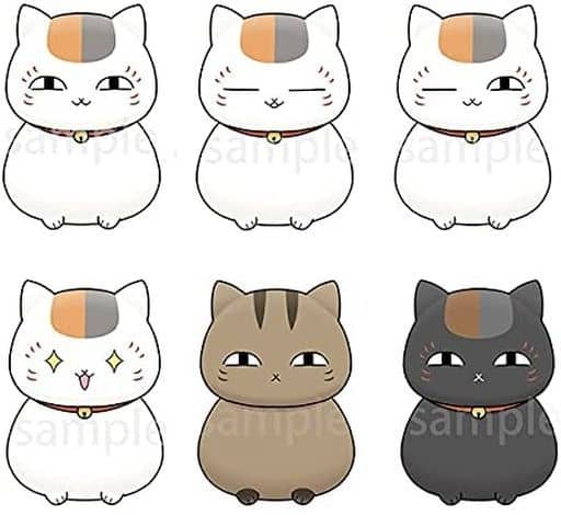 Nyanko-sensei Natsume's Book of Friends Chokorin Mascot All 6 Types Set Key Ring [USED]
