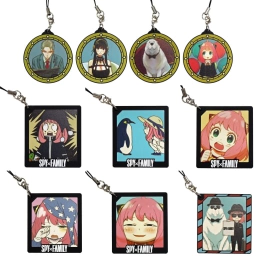 Anya Forger, etc. SPY x FAMILY Rubber Mascot All 10 Types Set Charm [USED]