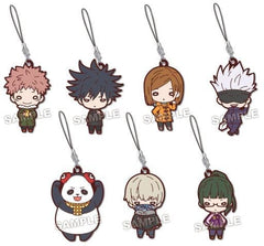 Yuji Itadori, etc. Jujutsu Kaisen Nitotan 2nd Ending Rubber Mascot All 7 Types Set Key Ring [USED]