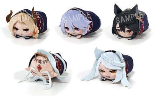 NieR, etc. GRANBLUE FANTASY Mochikororin Plush Mascot Vol.5 All 5 Types Set Key Ring [USED]