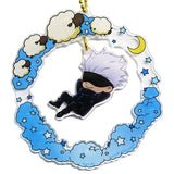 Satoru Gojo Jujutsu Kaisen Yurayura Good Night Acrylic Key Ring Key Ring [USED]