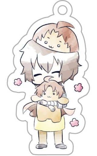 Osamu Dazai Bungo Stray Dogs Wan! Retro Chic Acrylic Keychain Sumokku Fox Ver. Key Ring [USED]