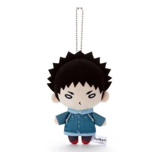 Hajime Iwaizumi Haikyu!! Nitotan Winter Clothes Plush Toy with Ball Chain Key Ring [USED]