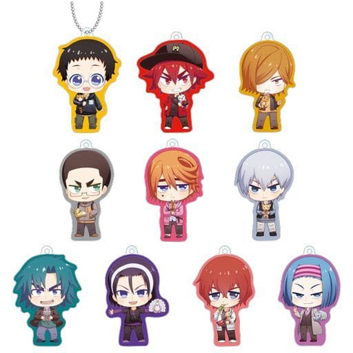 Shoukichi Naruko, etc. Yowamushi Pedal GLORY LINE Trading Chibi Chara Part 2 Acrylic Keychain Ver.A Tobu Zoological Park Collaboration All 10 Types Set Key Ring [USED]