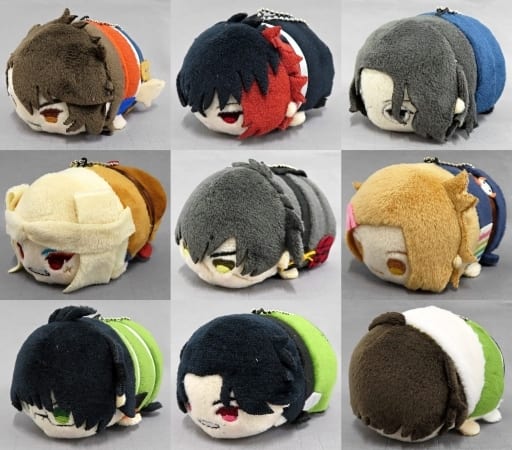 Mutsunokami Yoshiyuki, etc. Touken Ranbu -online- Mochimochi Mascot Vol.6 All 9 Types Set Key Ring [USED]