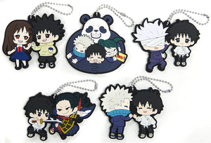 Yuta Okkotsu, etc. Jujutsu Kaisen 0 Rubber Mascot Buddy Collection All 5 Types Set Key Ring [USED]