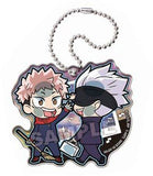 Yuji Itadori Satoru Gojo Jujutsu Kaisen Pita! Deformed Ending Acrylic Key Chain Key Ring [USED]