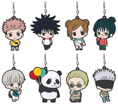 Yuji Itadori, etc. Jujutsu Kaisen Capsule Rubber Mascot 03 All 8 Types Set Key Ring [USED]