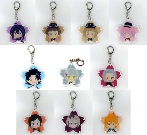 Shokudaikiri Mitsutada, etc. Wanpaku! Touken Ranbu Acrylic Key Chain 05 Wanpaku! Touken Ranbu Limited All 10 Types Set Key Ring [USED]
