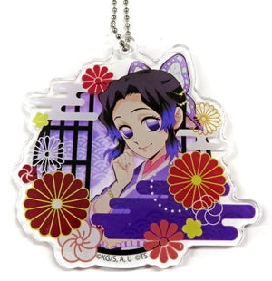 Shinobu Kocho Demon Slayer: Kimetsu no Yaiba Trading Acrylic Key Chain A Wish to The Sky Tokyo Skytree Branch Office in Tree Village Limited Key Ring [USED]