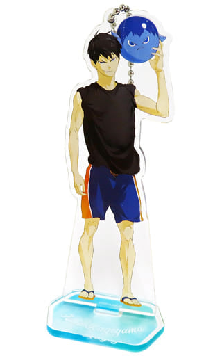 Tobio Kageyama Haikyu!! TO THE TOP Acrylic Stand Keychain Stationery Cafe Collaboration Key Ring [USED]