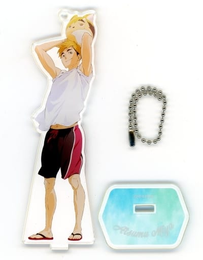 Miya Atsumu Haikyu!! TO THE TOP Acrylic Stand Keychain Stationery Cafe Collaboration Key Ring [USED]