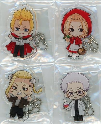 Manjirou Sano, etc. Tokyo Revengers Acrylic Keychain Box A Halloween Ver. Princess Cafe Limited Key Ring [USED]