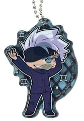 Satoru Gojo Jujutsu Kaisen Pita! Deformed Acrylic Key Chain Jump Shop Defeat The Special Grade Cursed Spirits! Limited Key Ring [USED]