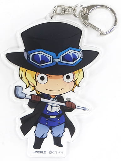 Sabo One Piece Acrylic Keychain J-World Tokyo Limited Key Ring [USED]
