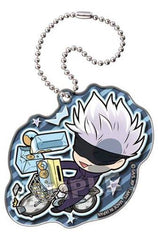 Satoru Gojo Jujutsu Kaisen Pita! Deformed Shopping Acrylic Key Chain Key Ring [USED]