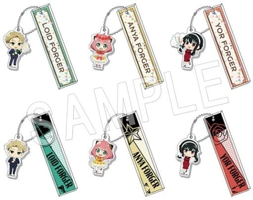 Anya Forger, etc. SPY x FAMILY Trading Room Keychain All 6 Types Set Key Ring [USED]