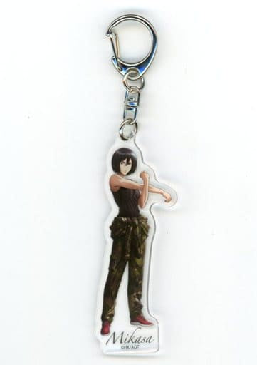 Mikasa Ackerman Attack on Titan Acrylic Key Chain Sagami Lake Pleasure Forest Advance Colosseum Muscle Monster Limited Key Ring [USED]