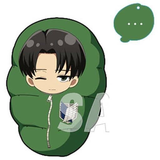 Levi Ackerman Attack on Titan Minobukuro Die Cut Cushion Key Chain Key Ring [USED]