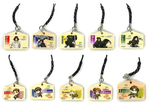 Ellen Yeager, etc. Attack on Titan Ema Netsuke Newdays Limited All 10 Types Set Key Ring [USED]