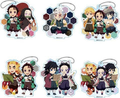 Tengen Uzui, etc. Demon Slayer: Kimetsu no Yaiba Street Walking Series Acrylic Key Chain Vol.2 All 6 Types Set Key Ring [USED]