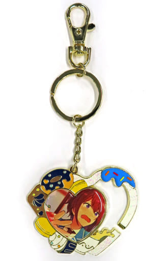 Tsukasa Suo Ensemble Stars! Heart-Shaped Metal Keychain A-Box China Limited Key Ring [USED]