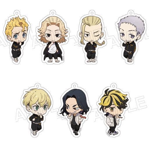 Tokyo Revengers Secret Collection Trading Acrylic Key Chains All 7 Types Set Key Ring [USED]