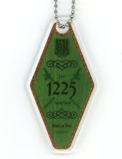 Levi Ackerman Attack on Titan Marukuji Room Style Key Chain Good Luck 04 Key Ring [USED]