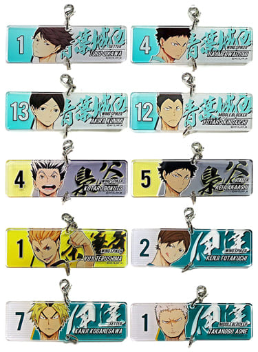Toru Oikawa, etc. Haikyu!! Connected Acrylic Charm Collection Rival School Haikyu!! Store Limited All 10 Types Set Key Ring [USED]