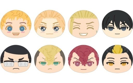 Manjirou Sano, etc. Tokyo Revengers Omanjuu Niginigi Mascot 2 All 8 Types Set Key Ring [USED]