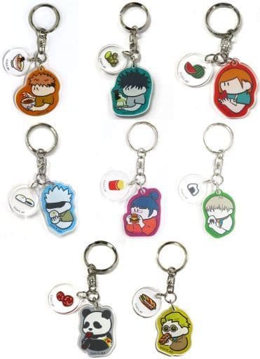 Satoru Gojo, etc. Jujutsu Kaisen TD Double Acrylic Keychain Itadakimasu All 8 Types Set Key Ring [USED]
