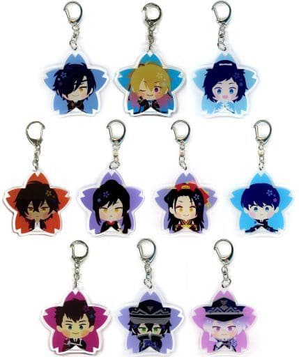 Yamatonokami Yasusada, etc. Wanpaku! Touken Ranbu Acrylic Key Chain 06 Wanpaku! Touken Ranbu Limited All 10 Types Set Key Ring [USED]