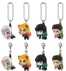 Muichirou Tokitou, etc. Demon Slayer: Kimetsu no Yaiba Tsumande Tsunagete Mascot 3 All 8 Types Set Key Ring [USED]