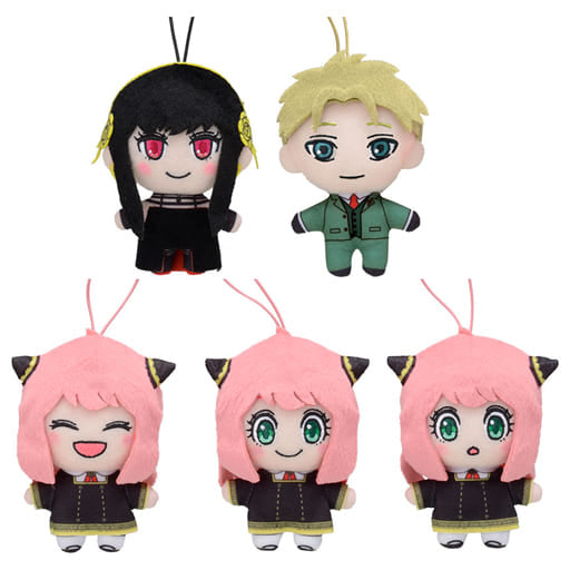 Anya Forger, etc. SPY x FAMILY More Plus Mascot All 5 Types Set Key Ring [USED]