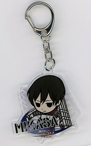 Mikasa Ackerman Attack on Titan Deformed Character Acrylic Key Chain cookpadLive Cafe Giant Festival Vol.3 Limited Key Ring [USED]