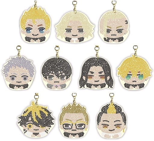 Manjirou Sano, etc. Tokyo Revengers Jewelry Mascot Collection All 10 Types Set Key Ring [USED]
