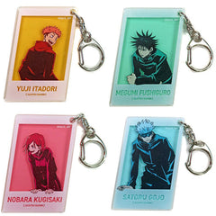 Satoru Gojo, etc. Jujutsu Kaisen Acrylic Key Chain Mappa X Tsutaya The Movie Big Hit Commemorative Mini Anime Key Frame Exhibition Vol.2 Part3 Limited All 4 Types Set Key Ring [USED]