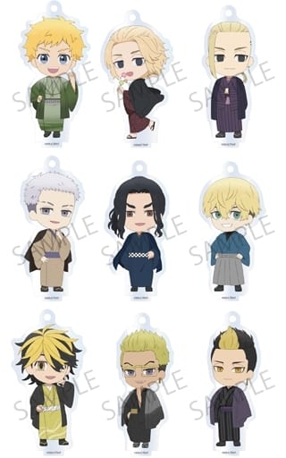 Chifuyu Matsuno, etc. Tokyo Revengers Acrylic Strap Collection 2nd All 9 Types Set Key Ring [USED]