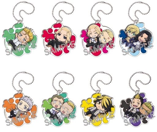 Manjirou Sano, etc. Tokyo Revengers Wake Me Up! Defo Acrylic Key Chain All 8 Types Set Key Ring [USED]