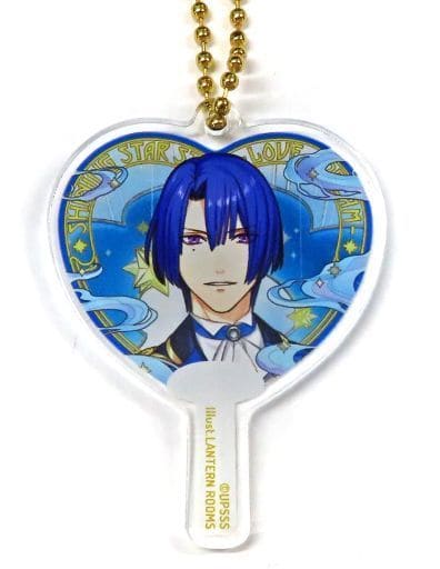 Masato Hijirikawa Uta no Prince Sama Trading Mini Uchiwa Mascot Shining Star Stage Love In Dream Key Ring [USED]