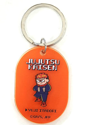 Yuji Itadori Jujutsu Kaisen Trading Acrylic Keychains Jujutsu Kaisen Plaza in Loft Retro Game Limited Key Ring [USED]