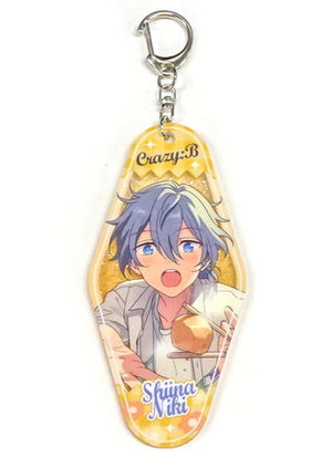 Niki Shiina Ensemble Stars!! Hanatomo Acrylic Key Chain Group A Chinese First Anniversary Cafe Limited Key Ring [USED]