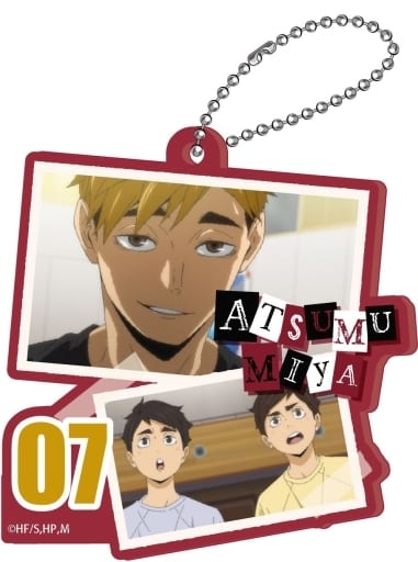 Miya Atsumu Haikyu!! Collage Acrylic Key Chain Key Ring [USED]
