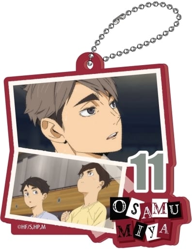 Osamu Miya Haikyu!! Collage Acrylic Key Chain Key Ring [USED]