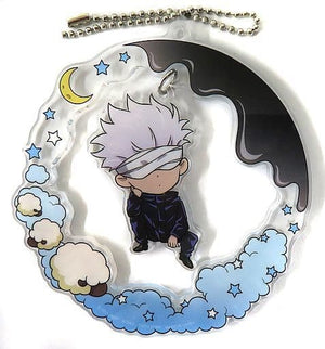 Satoru Gojo Jujutsu Kaisen 0 Yurayura Good Night Acrylic Key Chain Key Ring [USED]