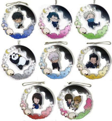 Yuta Okkotsu, etc. Jujutsu Kaisen 0 Yurayura Good Night Acrylic Key Chain All 8 Types Set Key Ring [USED]