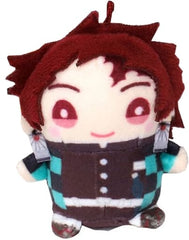 Tanjiro Kamado Jujutsu Kaisen Chicchai Mame Mate Plush Mascot Collection Part 1 Key Ring [USED]