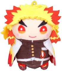Kyojuro Rengoku Jujutsu Kaisen Chicchai Mame Mate Plush Mascot Collection Part 2 Key Ring [USED]