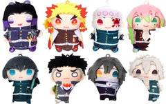 Shinobu Kocho, etc. Jujutsu Kaisen Chicchai Mame Mate Plush Mascot Collection Part 2 All 8 Types Set Key Ring [USED]