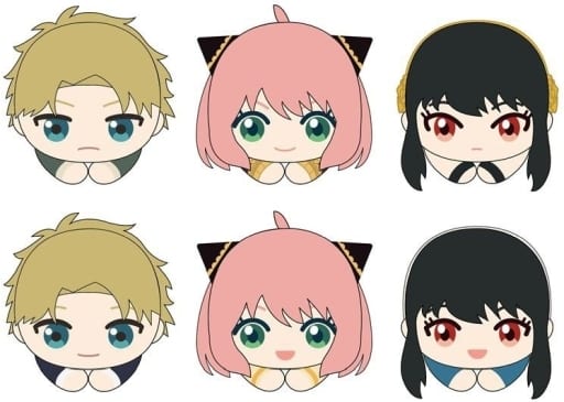 Anya Forger, etc. SPY x FAMILY Hagu Chara Collection All 6 Types Set Key Ring [USED]